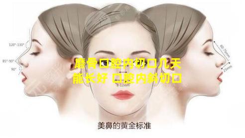 磨骨口腔内切口几天能长好 口腔内斜切口